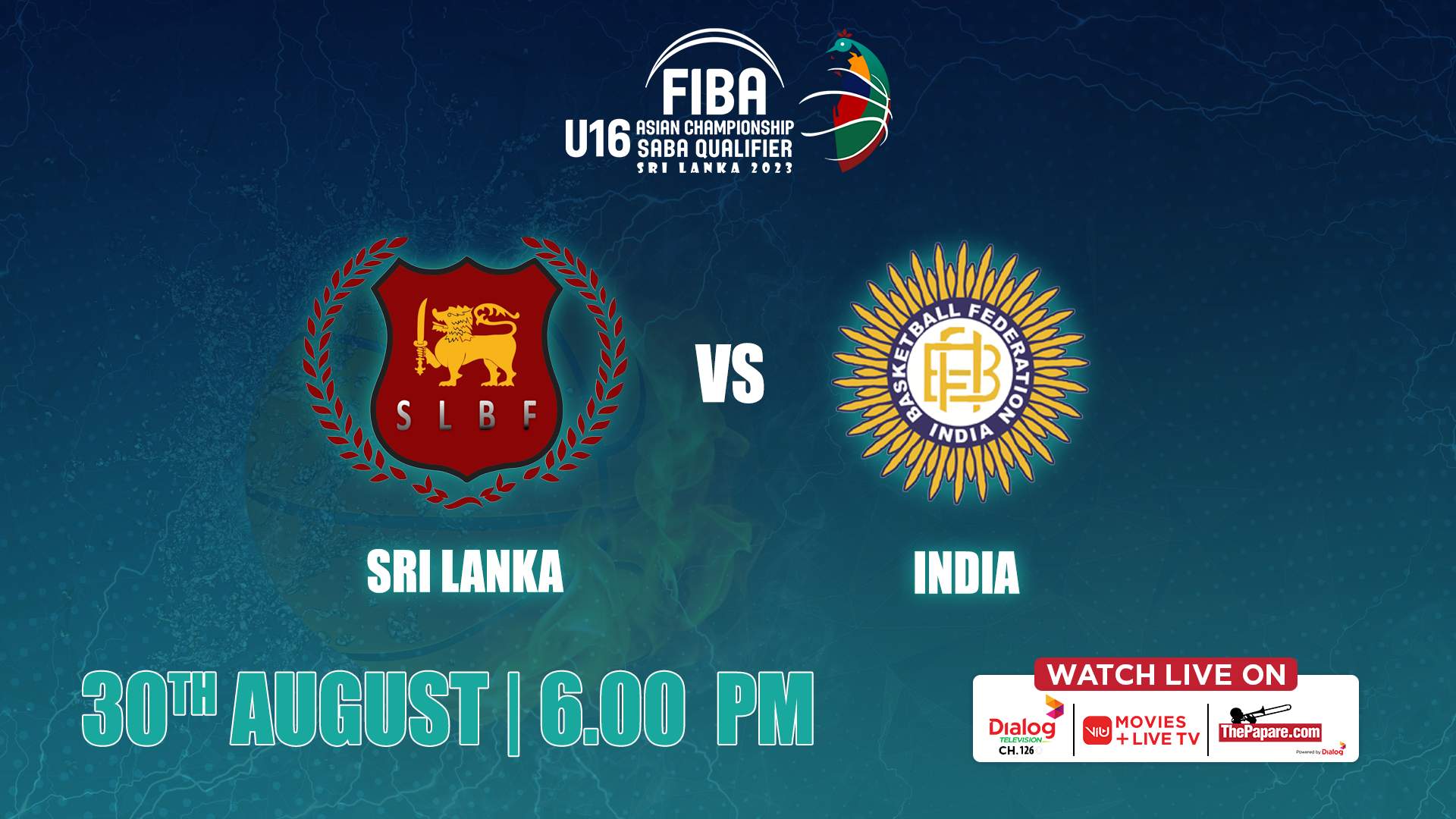LIVE - Sri Lanka vs India - FIBA U16 Asian Championship