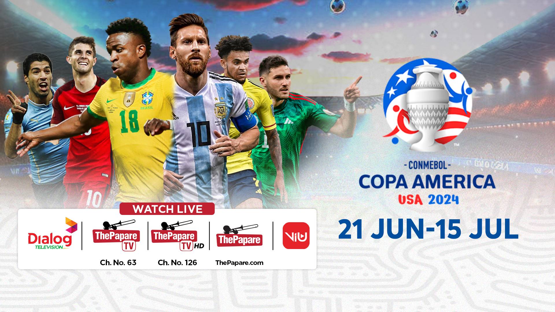 LIVE Copa America 2024 ThePapare Live