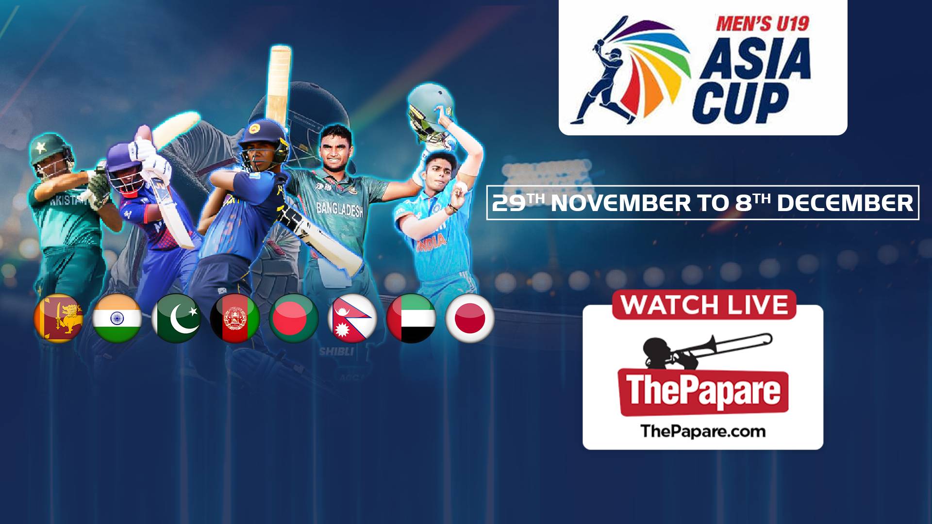 Live India U Vs Pakistan U Acc Men S U Asia Cup Thepapare Live